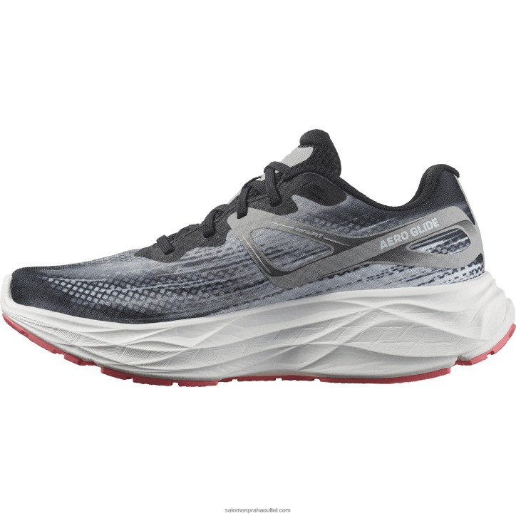 Salomon černá/slitina/čajová růže dámská běžecká obuv - aero klouzačka 28B61148