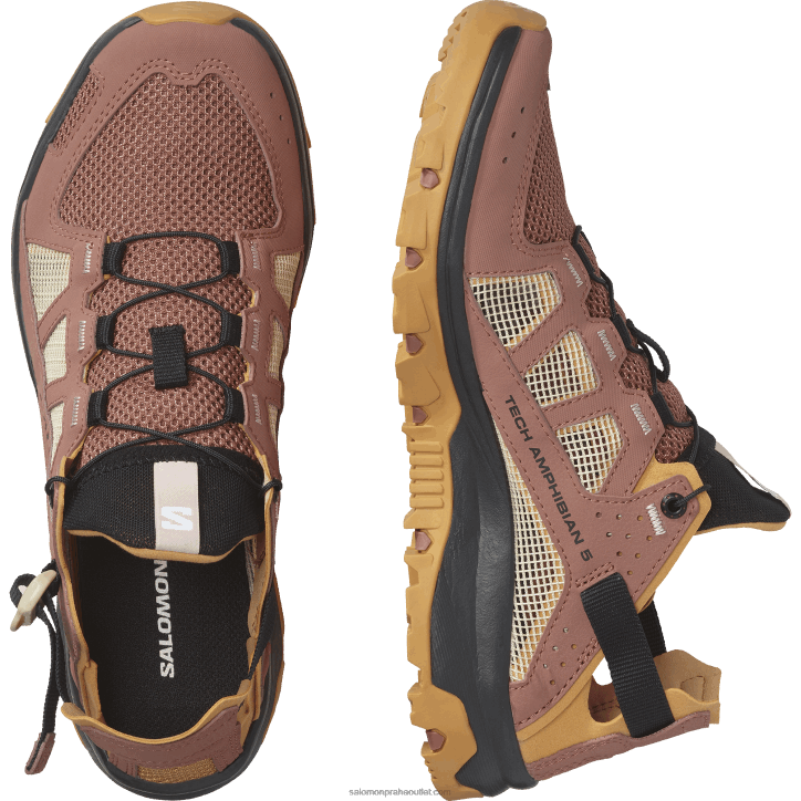 Salomon cedrové dřevo/jelenina/růžový oblak dámské boty do vody - techamphibian 5 28B6789