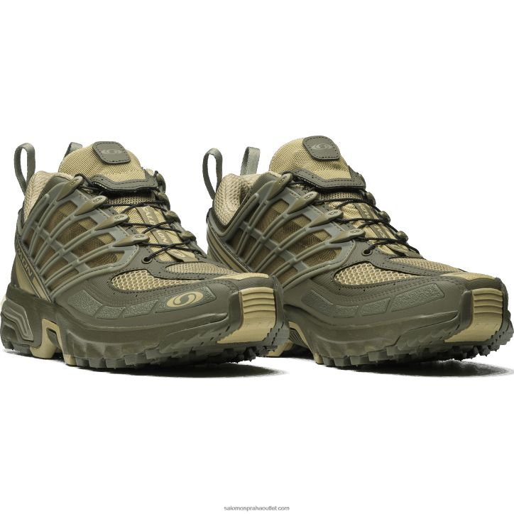 Salomon šedozelená/sytě lišejník zelená/olivová noc dámská sportovní obuv - acs pro 28B6759