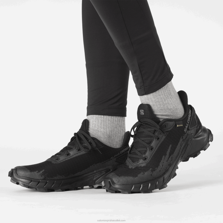 Salomon Černá dámské běžecké boty - alphacross 4 goretex 28B61530