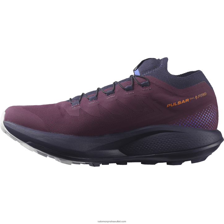 Salomon hroznové víno/noční obloha/měsíční skála dámské trailové běžecké boty - pulsar trail pro 28B61532