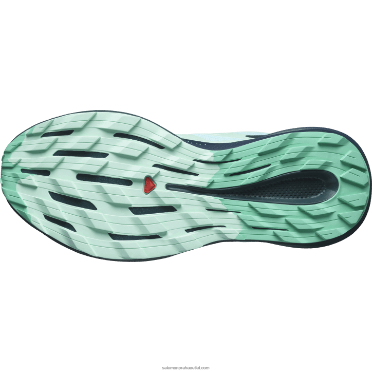 Salomon modré záření/uhlík/yucca dámské trailové běžecké boty - pulsar trail 28B61513