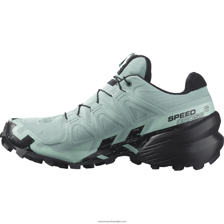 Salomon vodonosná vrstva/černá/yucca dámské trailové běžecké boty - speedcross 6 gore-tex 28B61517