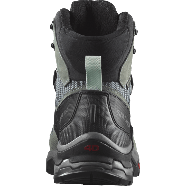 Salomon břidlicová/vojácká/opálově modrá dámské kožené turistické boty - quest 4 goretex 28B61129