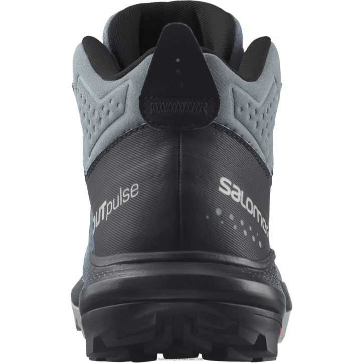 Salomon bouřlivé počasí/černo/kované železo dámská turistická obuv - outpulse mid gore-tex 28B61116