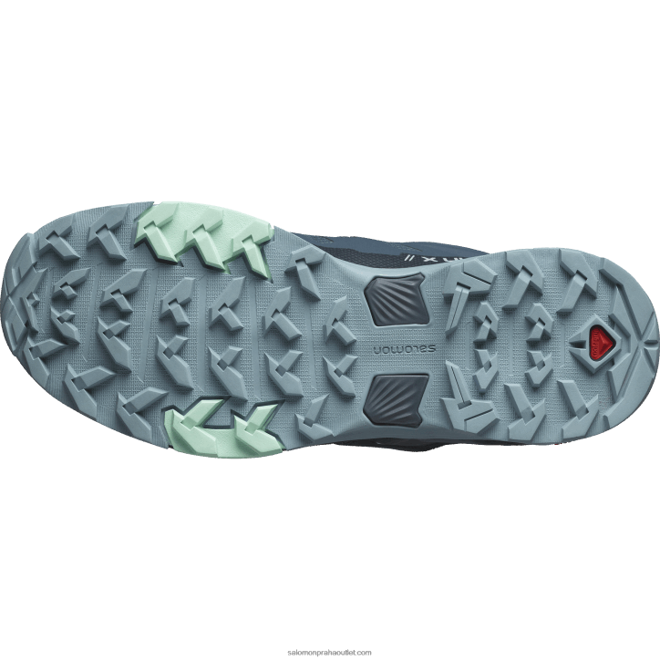 Salomon hvězdář/uhlíková/kamenná modrá dámská turistická obuv - x ultra 4 goretex 28B61138