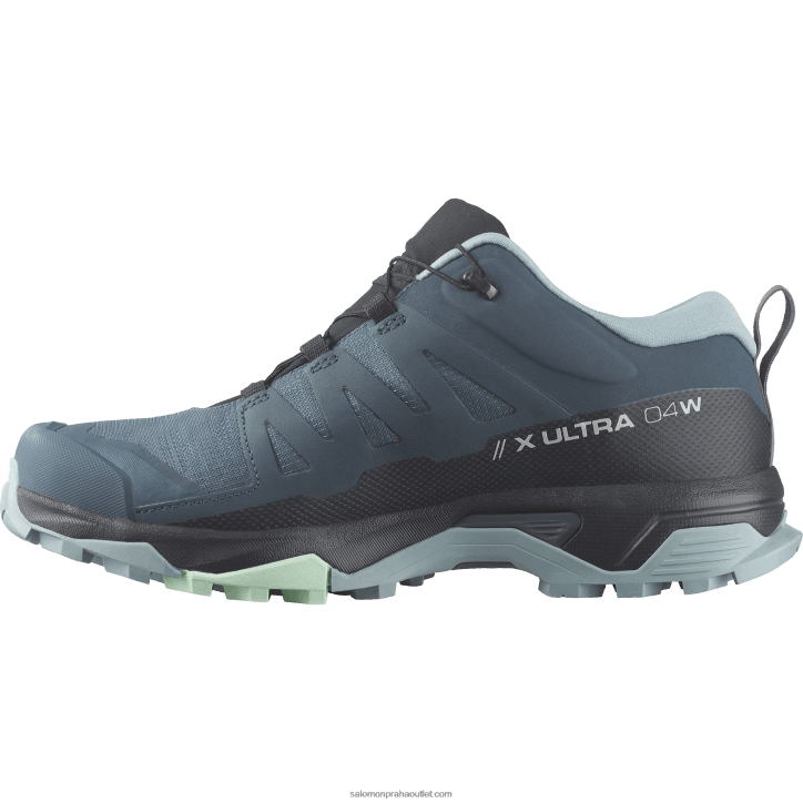 Salomon hvězdář/uhlíková/kamenná modrá dámská turistická obuv - x ultra 4 goretex 28B61138