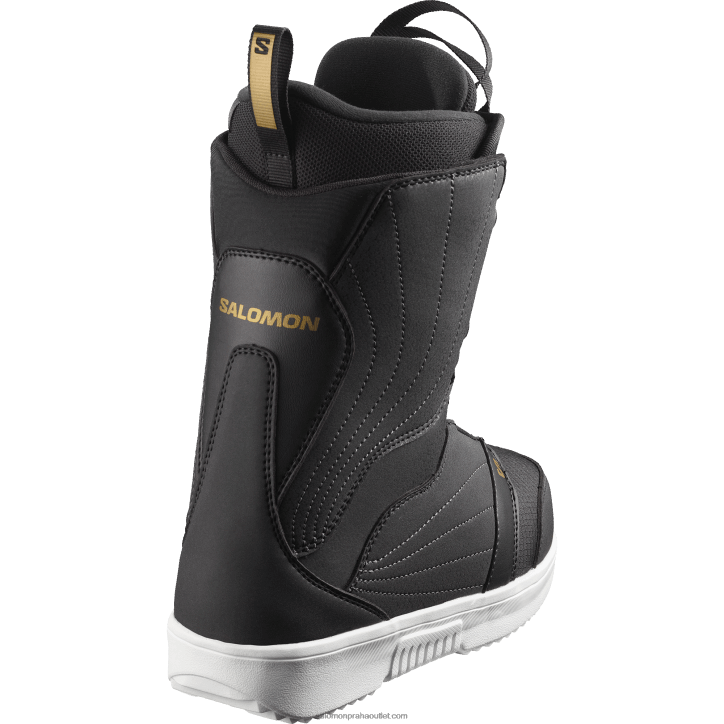 Salomon černá/bílá/zlatá dámské snowboardové boty - pearl boa 28B61319
