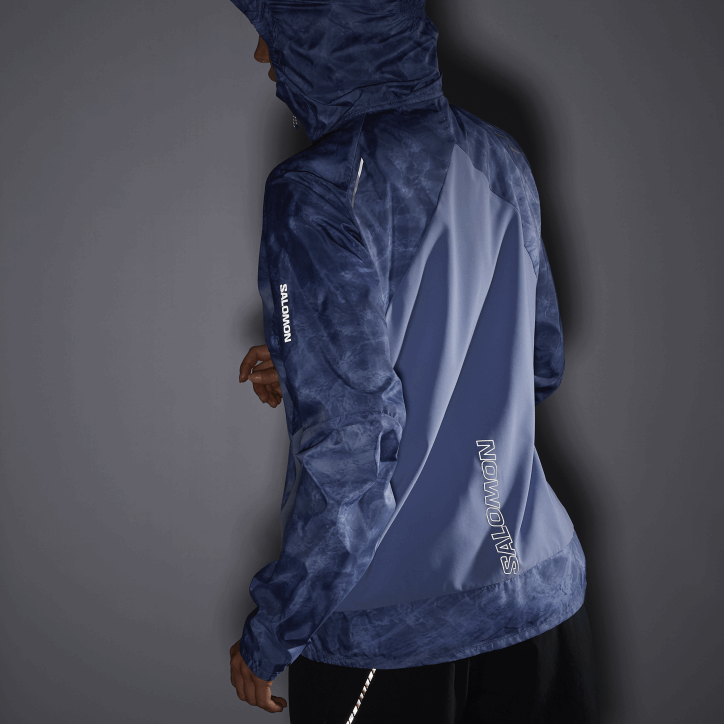 Salomon anglické panství/ao/šedá modrá dámská větrovka - bonatti cross wind 28B6852