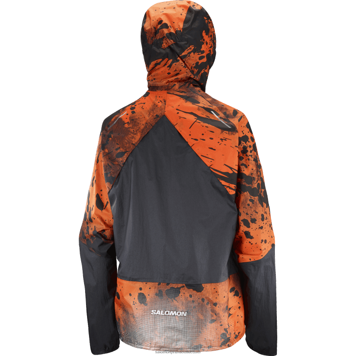 Salomon šarlatový ibis/ao/tobolka dámská skořápková bunda - bonatti voděodolná 28B6843