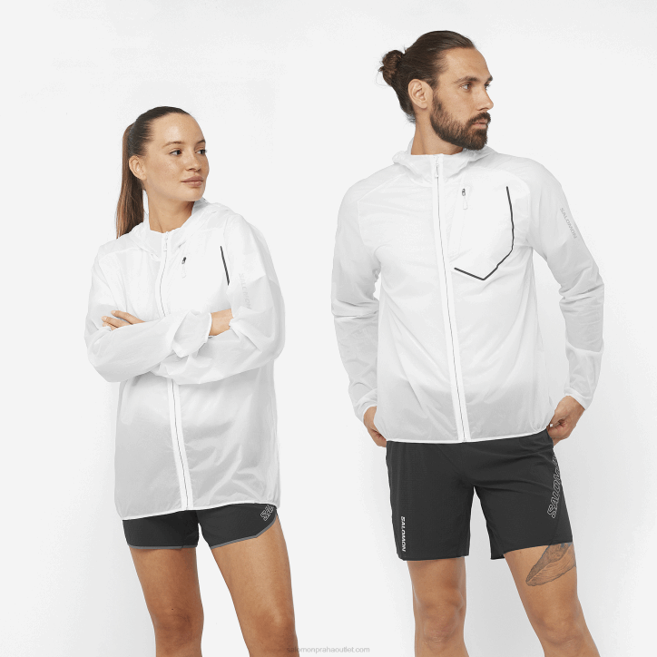 Salomon bílá/sytě černá dámská větrovka - bonatti aero wind 28B6849