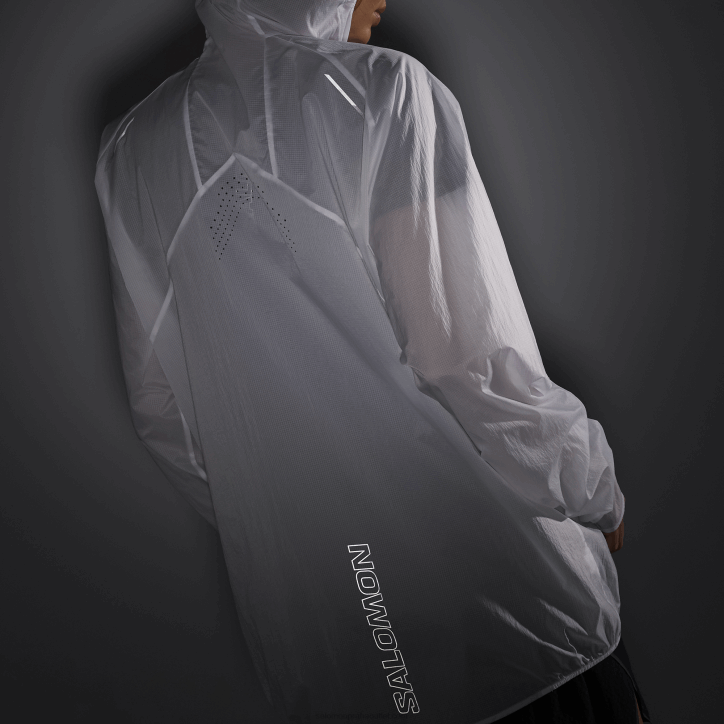 Salomon bílá/sytě černá dámská větrovka - bonatti aero wind 28B6849