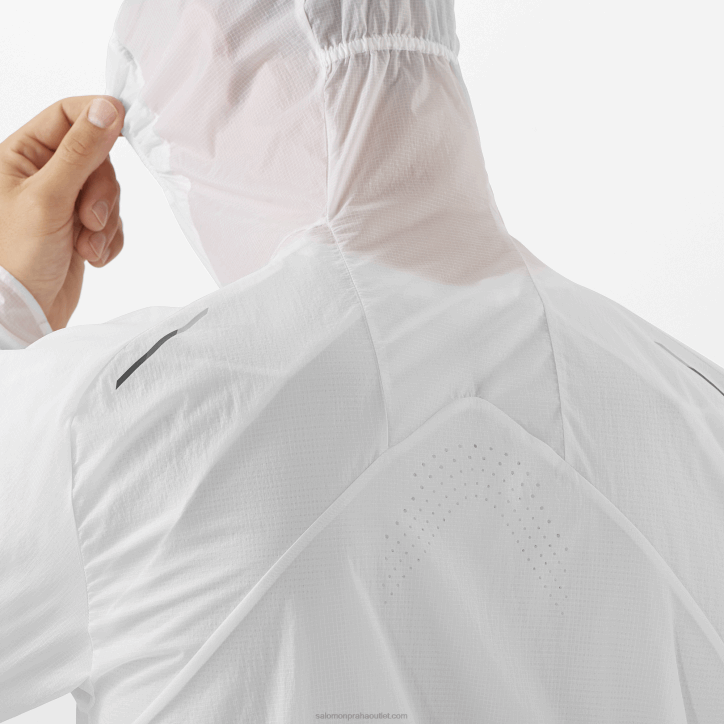 Salomon bílá/sytě černá dámská větrovka - bonatti aero wind 28B6849