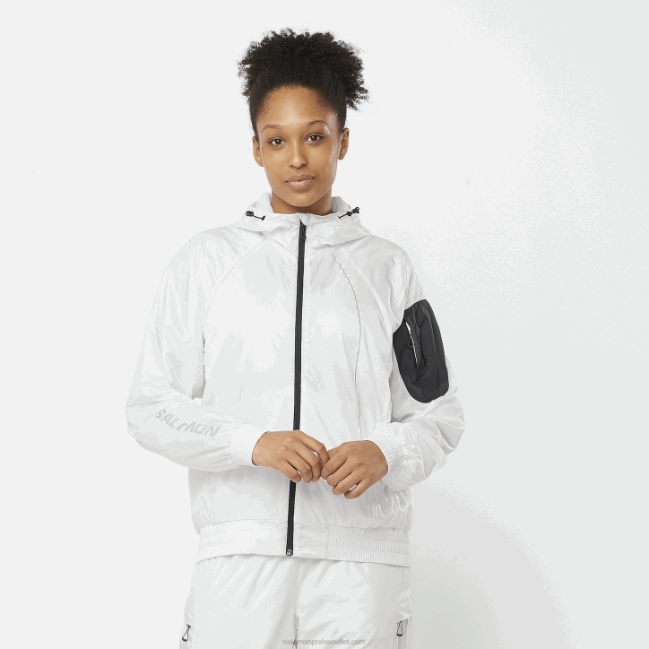 Salomon bílá/sytě černá dámská větrovka - equipe 28B6833