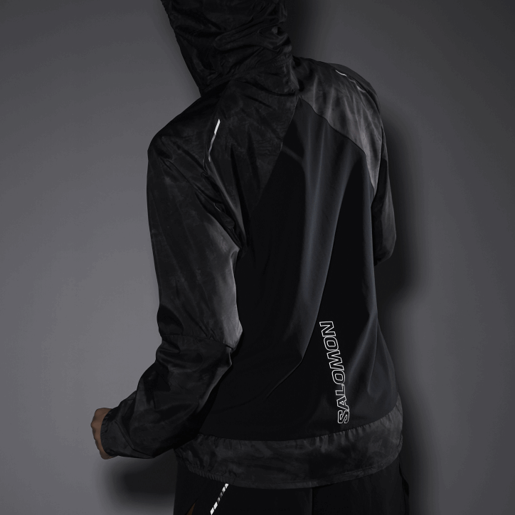 Salomon periskop/ao/hluboká černá dámská větrovka - bonatti cross wind 28B6854