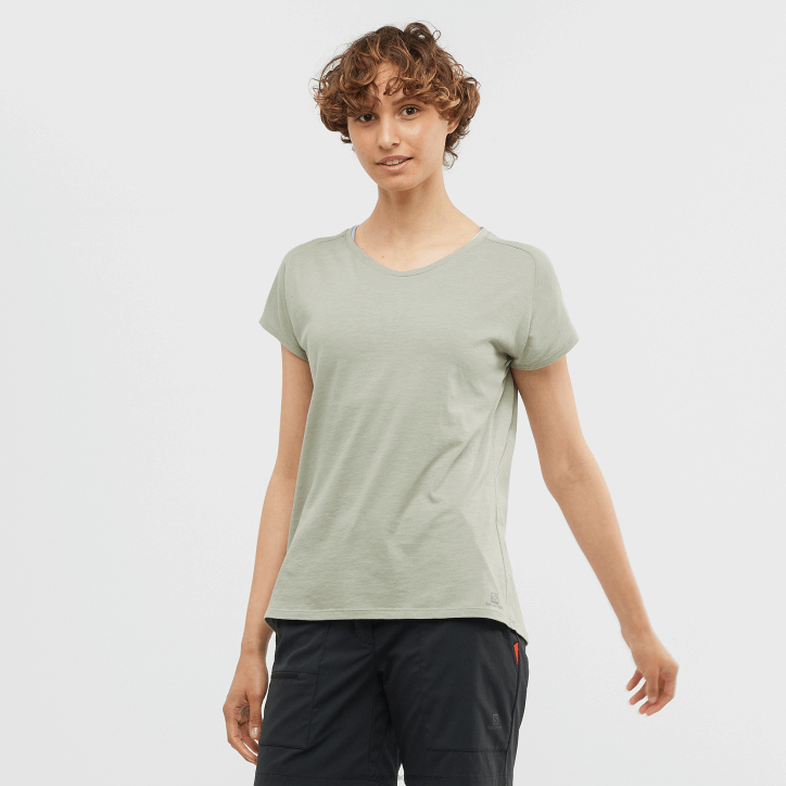 Salomon tepané železo dámské tričko s krátkým rukávem - základní tvar 28B6894